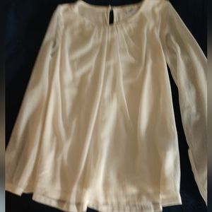 Boden Cream Raised Dot Blouse, size 6